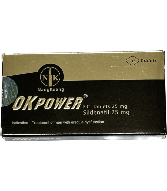 南光美好挺Okpower膜衣錠25mg｜治療勃起障礙（10顆裝）